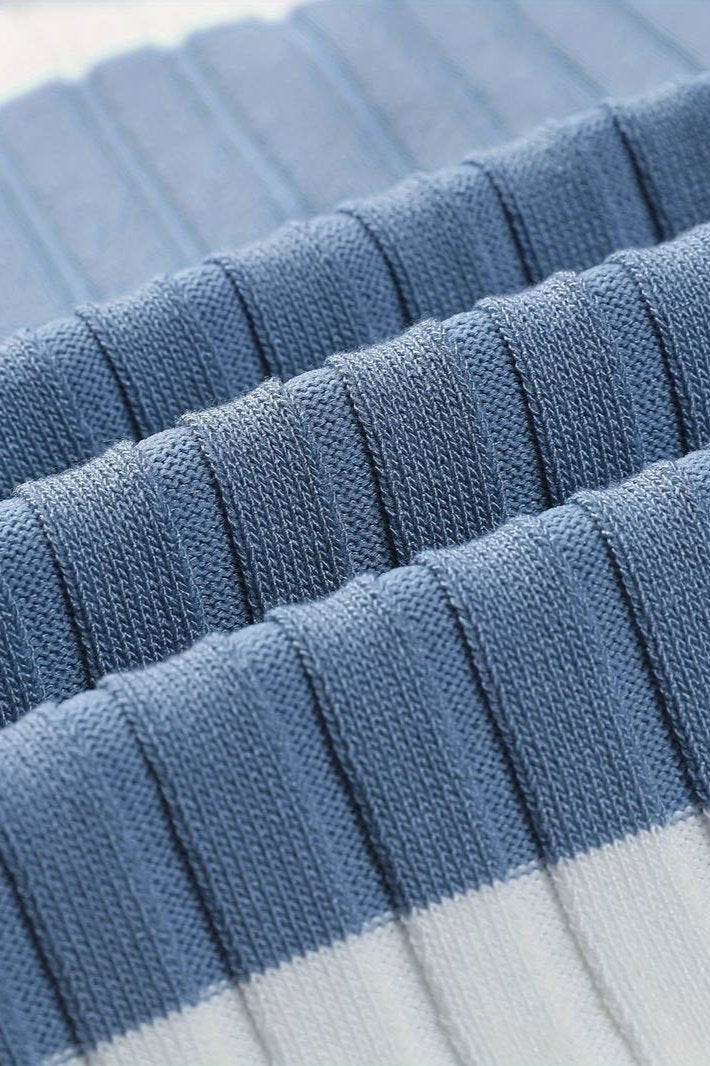 NOBA White Stripe Polo