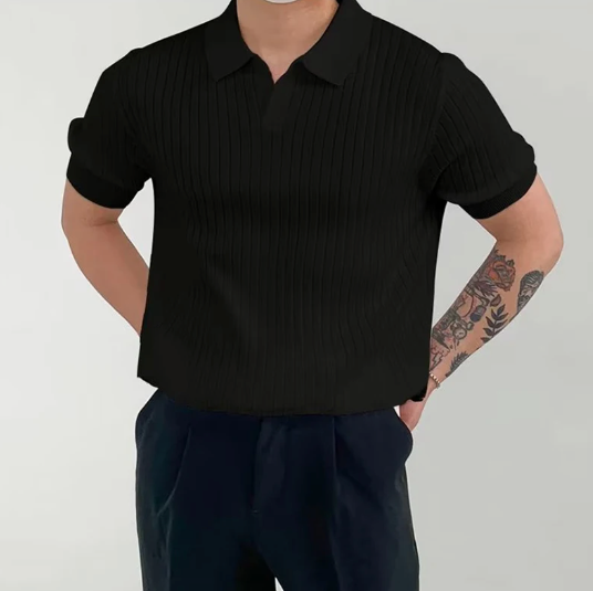 Pisa Ribbed Cotton Polo