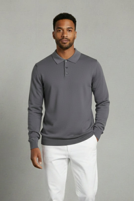 Premium Wool Polo – 100% Wool