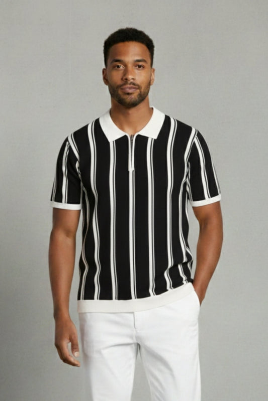 Split Half-Zip Sweater – Premium Knit