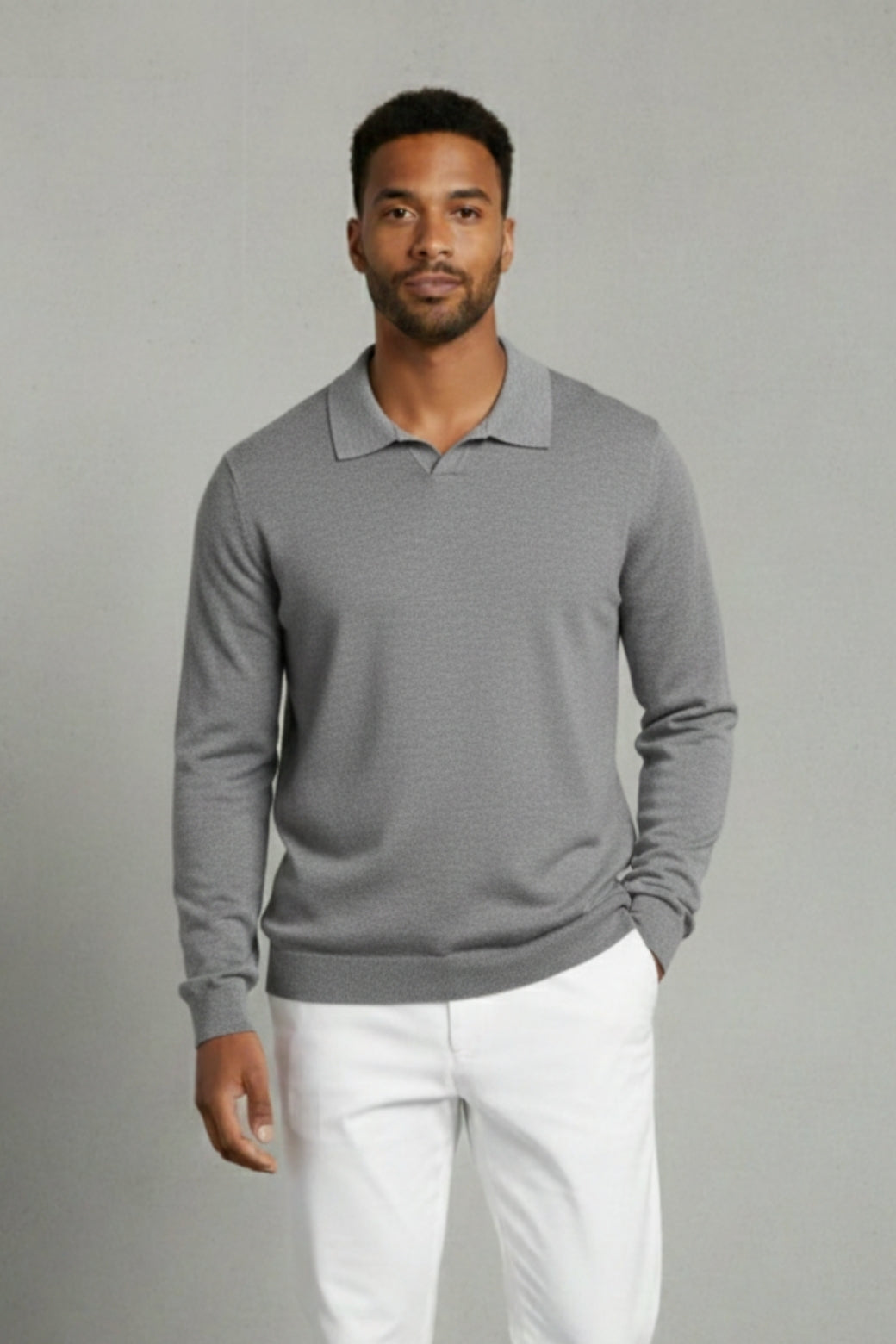 Cashmere Buttonless Sweater Polo – Premium Cashmere