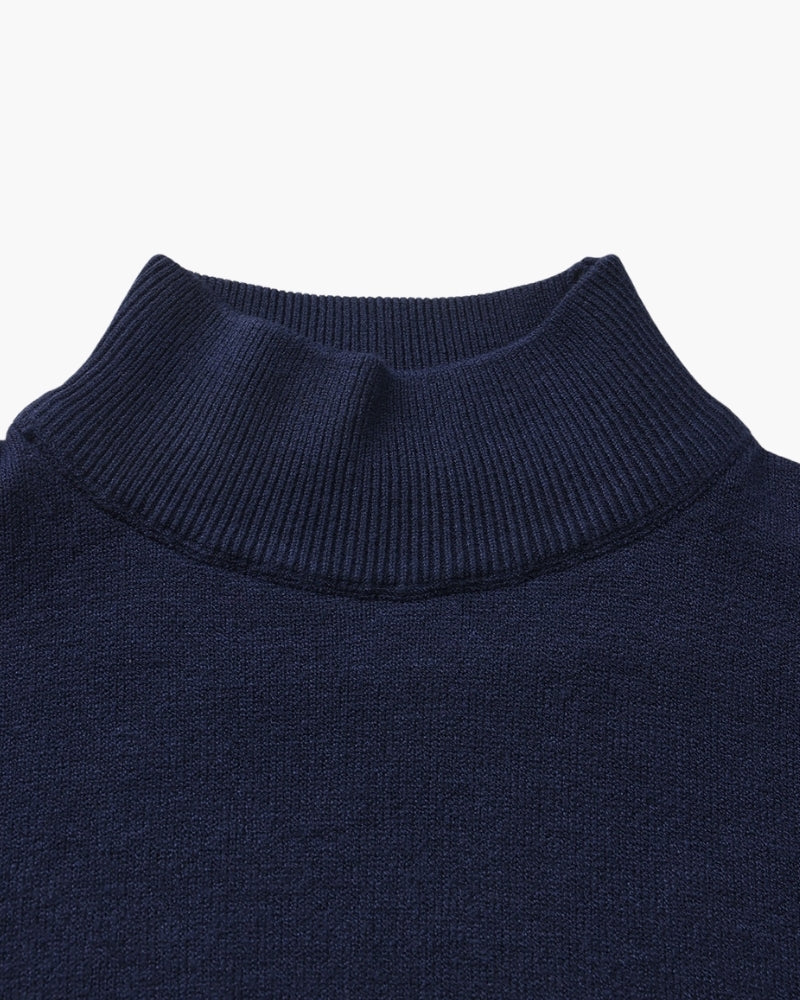 Essential Ribbed Mock Neck Sweater
