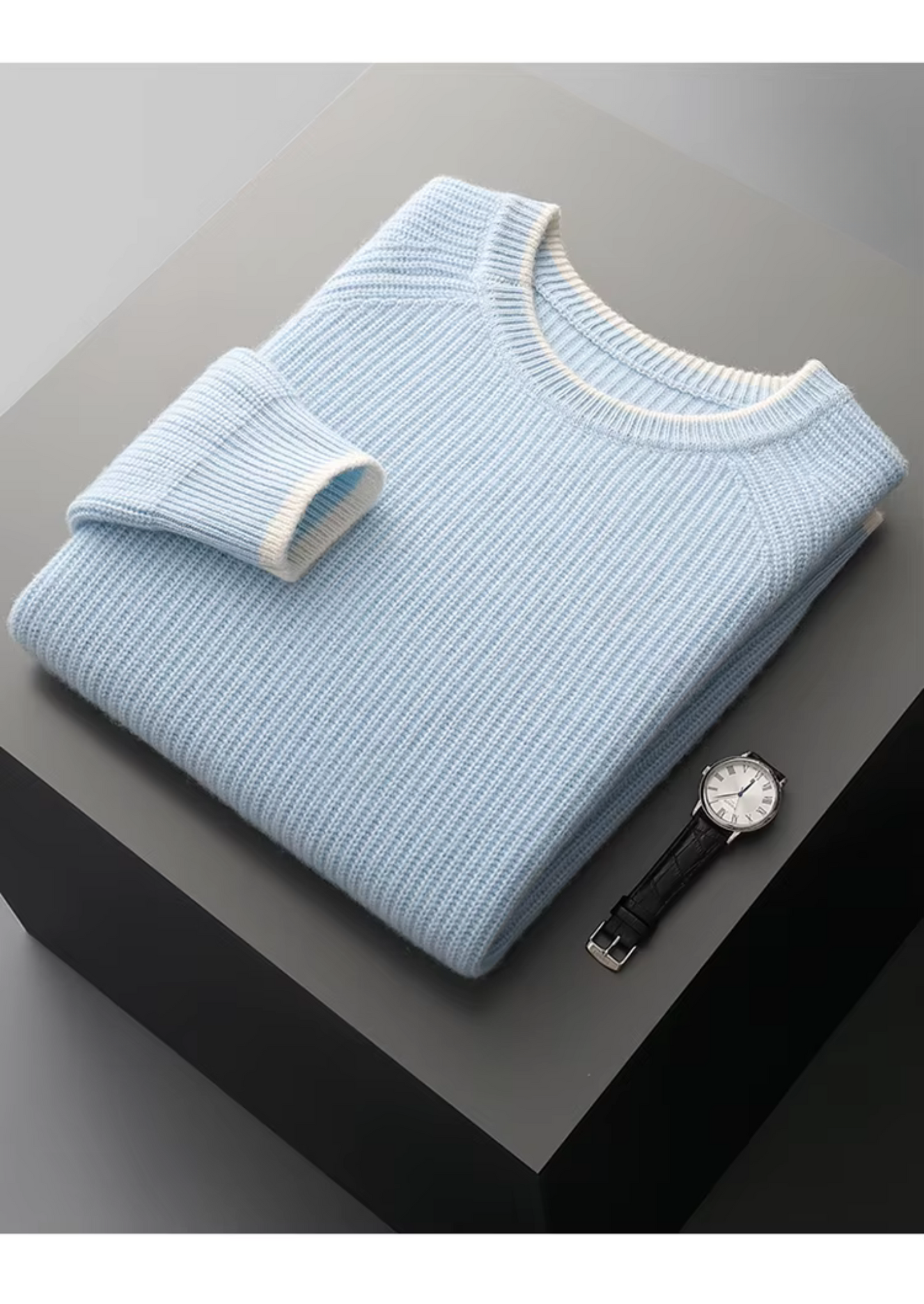 Wool Crewneck Sweater – Premium Wool