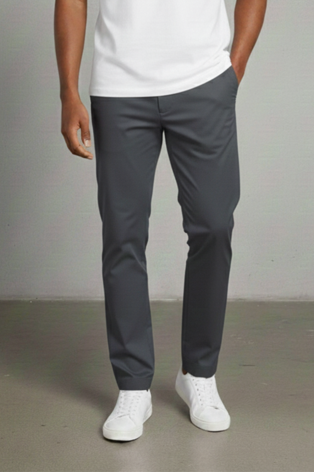 Classic Slim Fit Trousers Anthracite