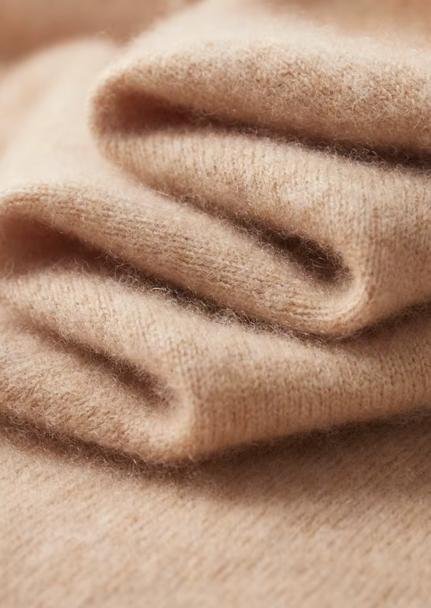 Premium Cashmere Two-Tone Zipper Polo