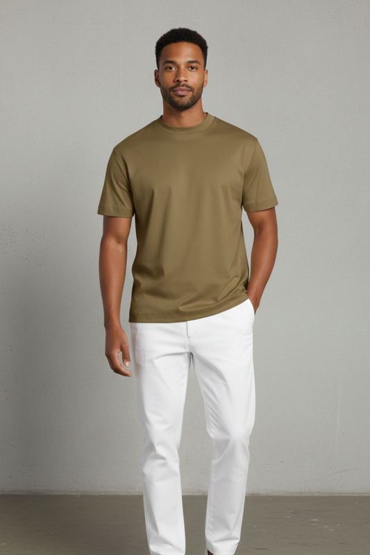 Premium Egyptian Cotton Tee Olive Dynasty
