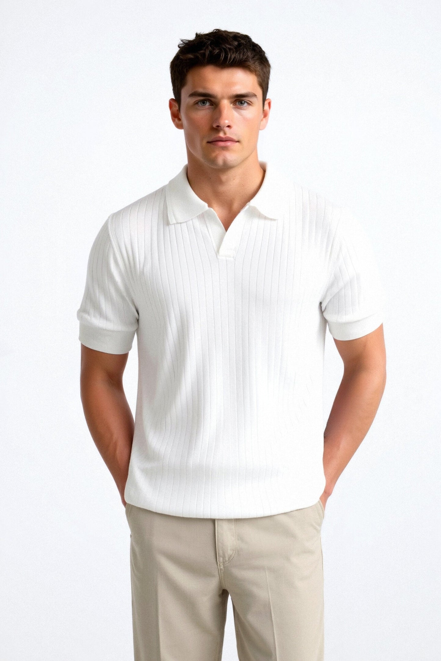 Pisa Ribbed Cotton Polo