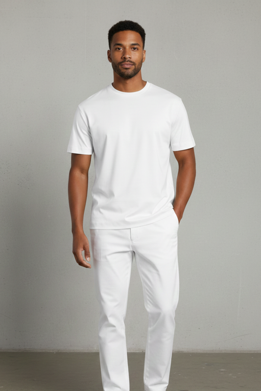 Premium Egyptian Cotton Tee Crystal White