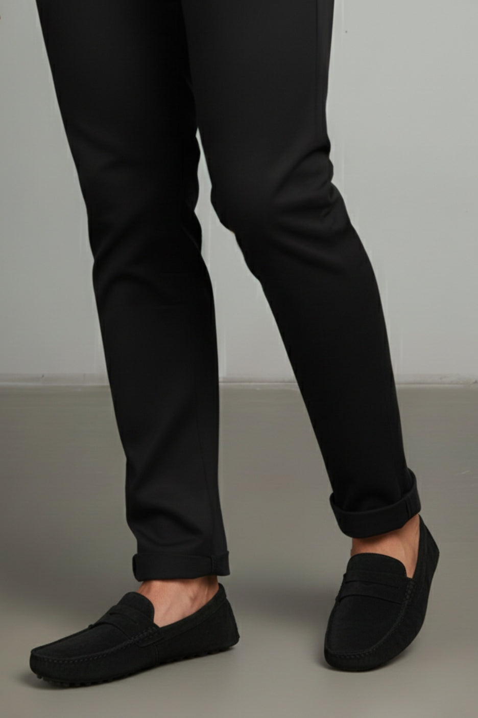 Premium Calf Suede Boat Loafers Tan