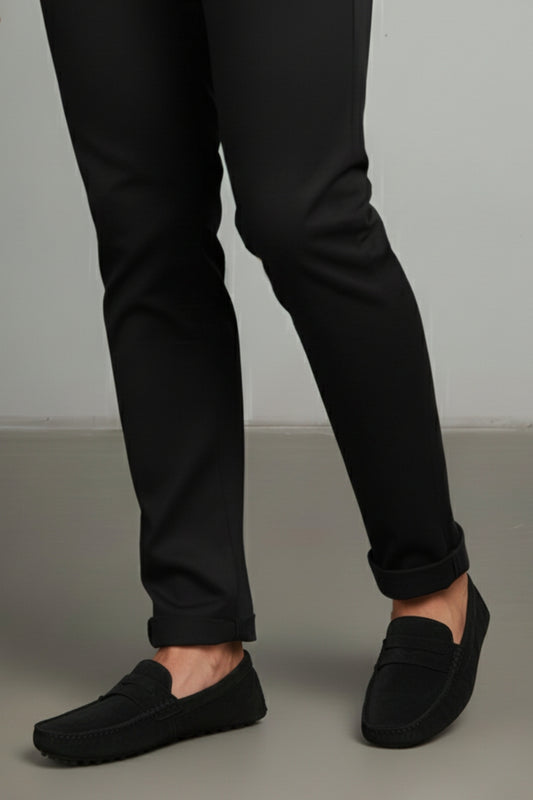 Premium Calf Suede Boat Loafers Tan