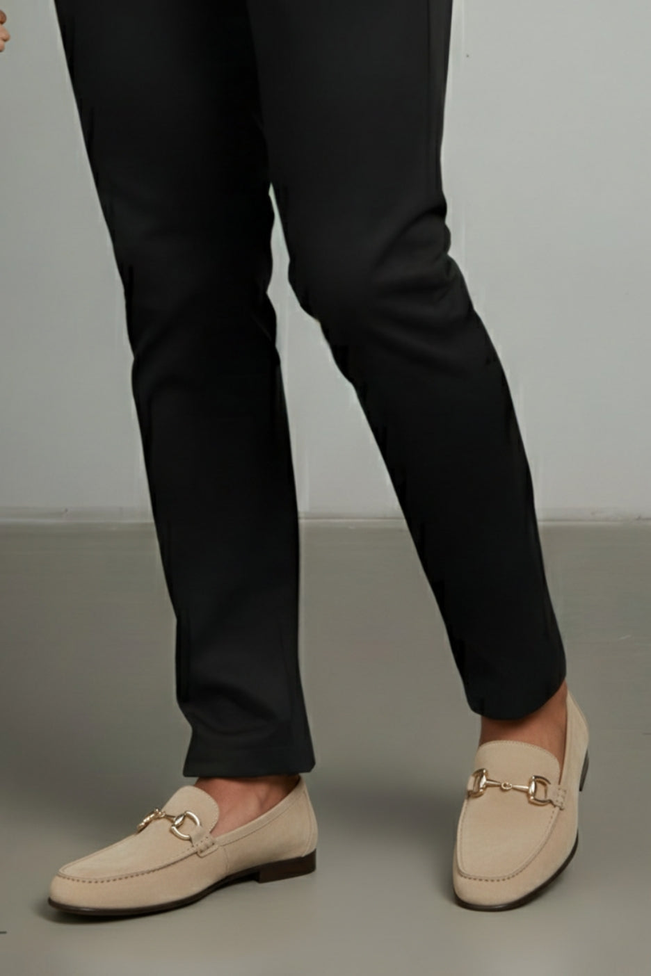 Premium Horsebit Suede Loafers Brown