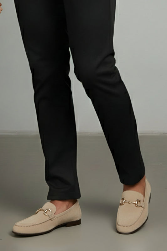 Premium Horsebit Suede Loafers Brown