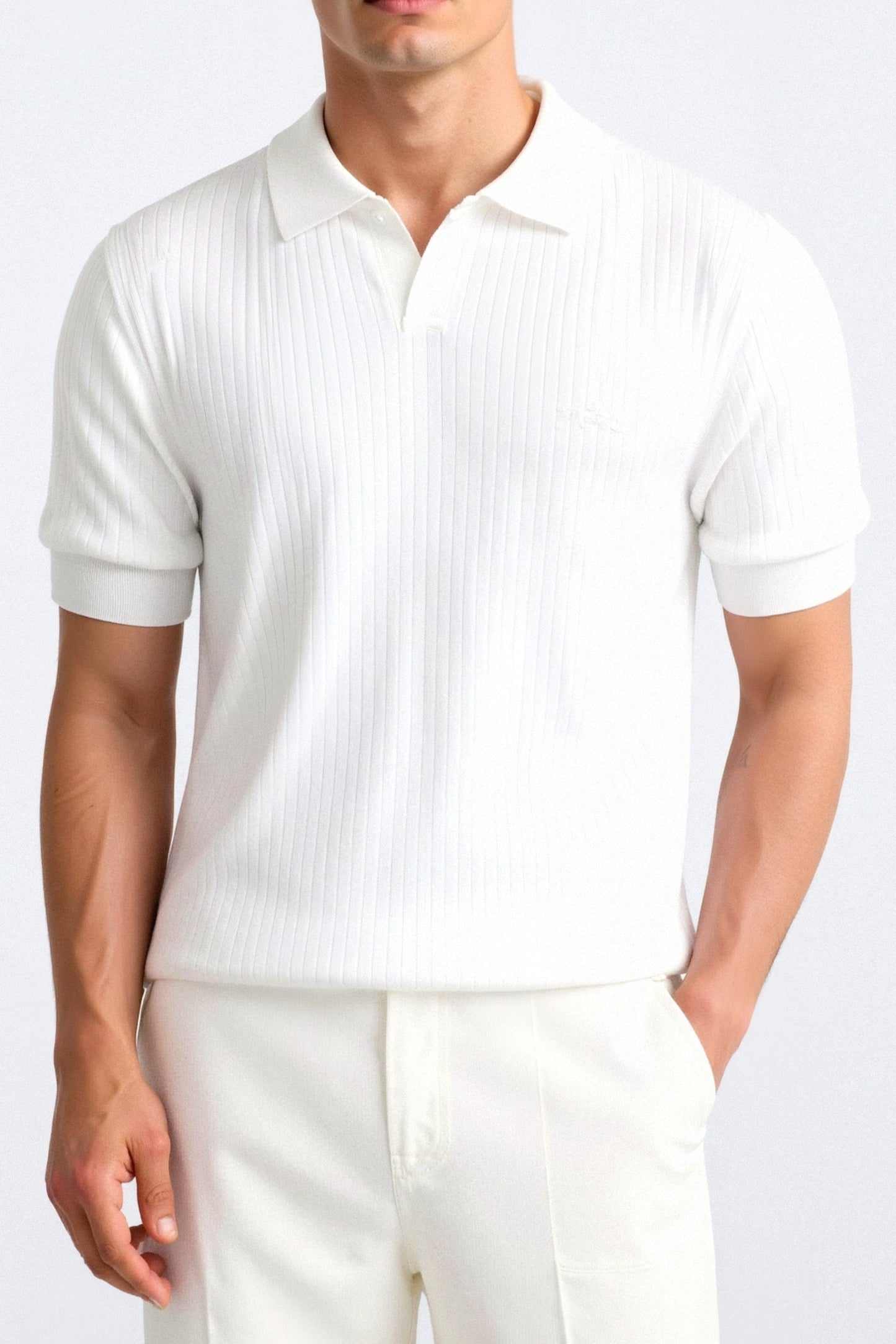Pisa Ribbed Cotton Polo