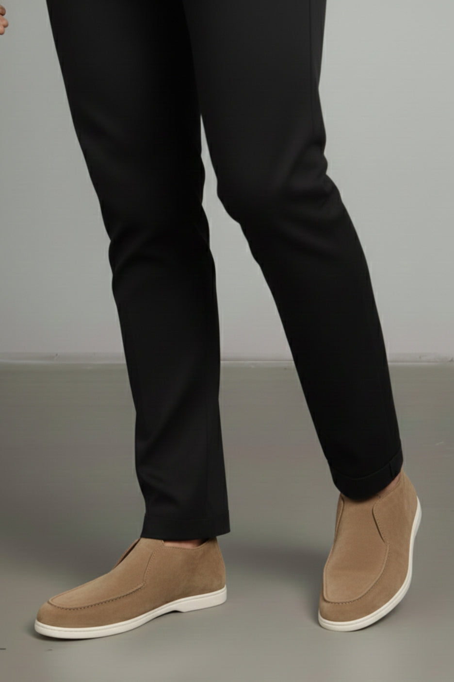 Premium Suede Loafers Taupe