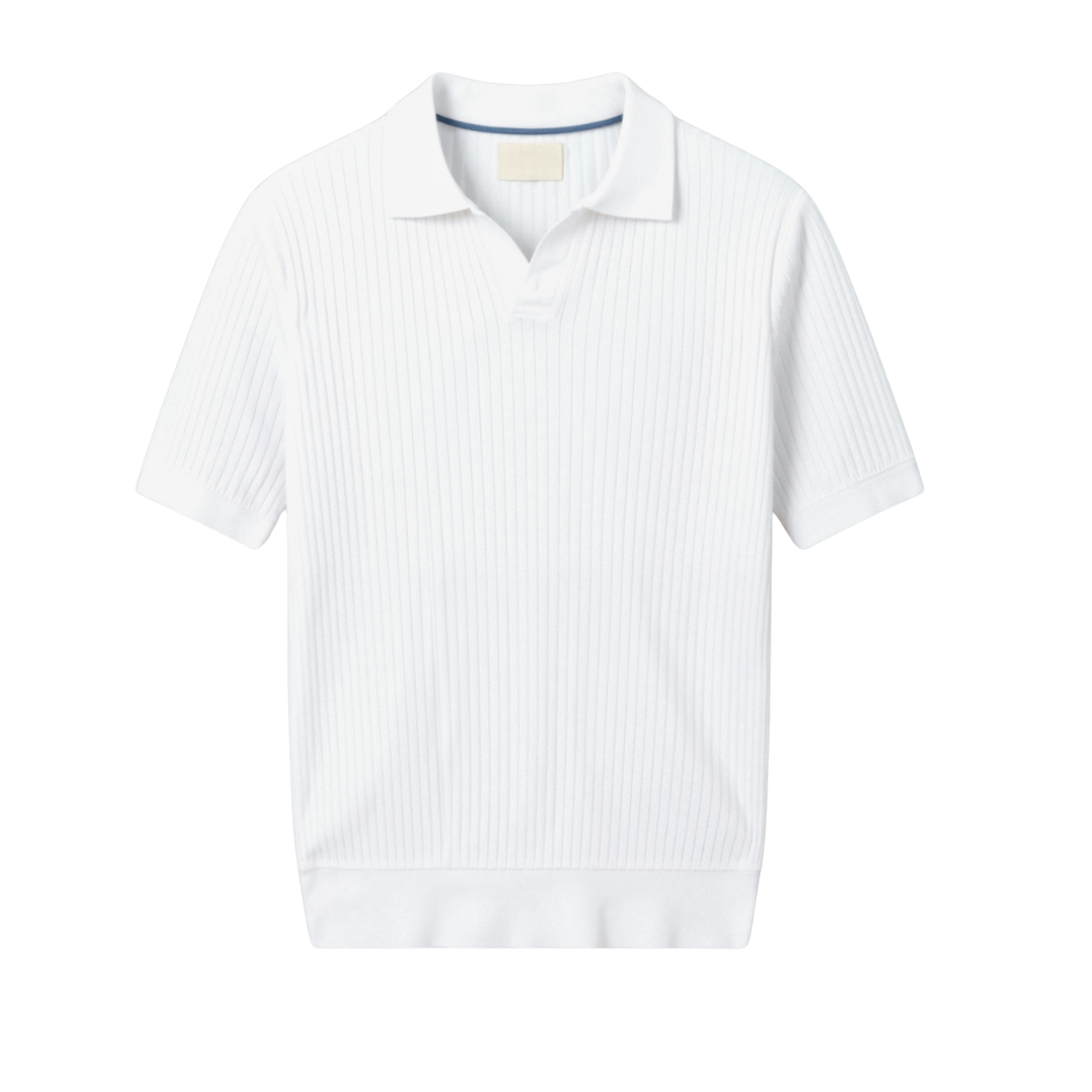 Pisa Ribbed Cotton Polo