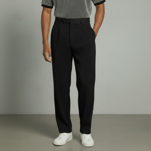 Pisa Ribbed Cotton Pantalon – Premium Cotton