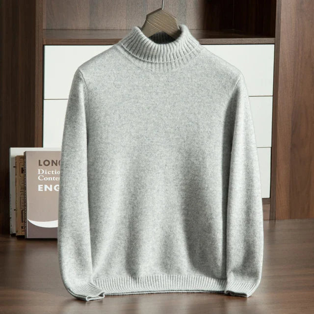 Cashmere Turtleneck Sweater – 100% Premium Cashmere