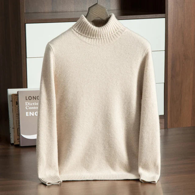Cashmere Turtleneck Sweater – 100% Premium Cashmere