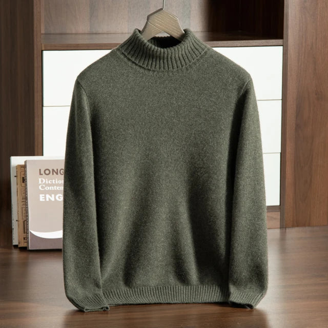 Cashmere Turtleneck Sweater – 100% Premium Cashmere