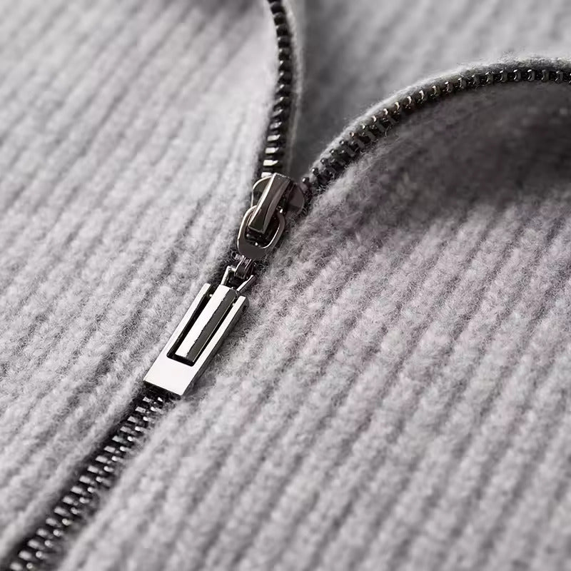 Cashmere Ribbed Sweater – 100% Premium Cashmere