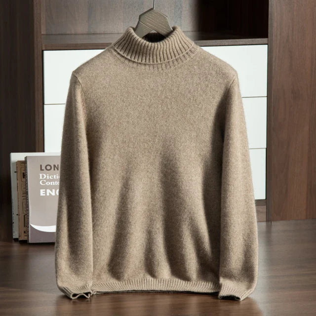 Cashmere Turtleneck Sweater – 100% Premium Cashmere