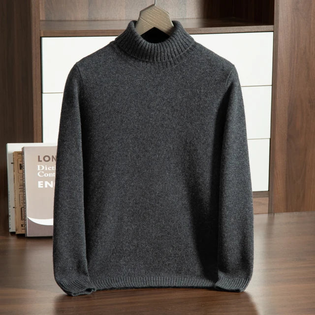 Cashmere Turtleneck Sweater – 100% Premium Cashmere