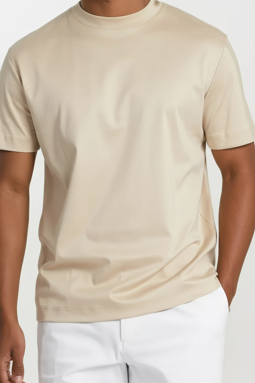 Premium Egyptian Cotton Tee Pearl Essence