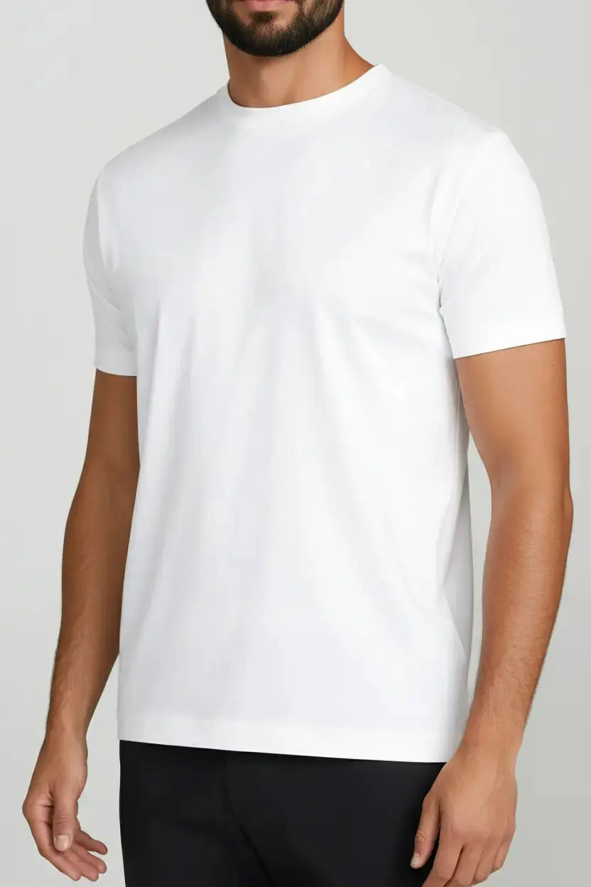Premium Egyptian Cotton Tee Crystal White