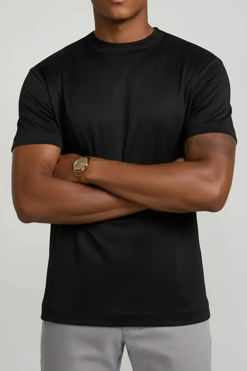 Premium Egyptian Cotton Tee Noir Luxe