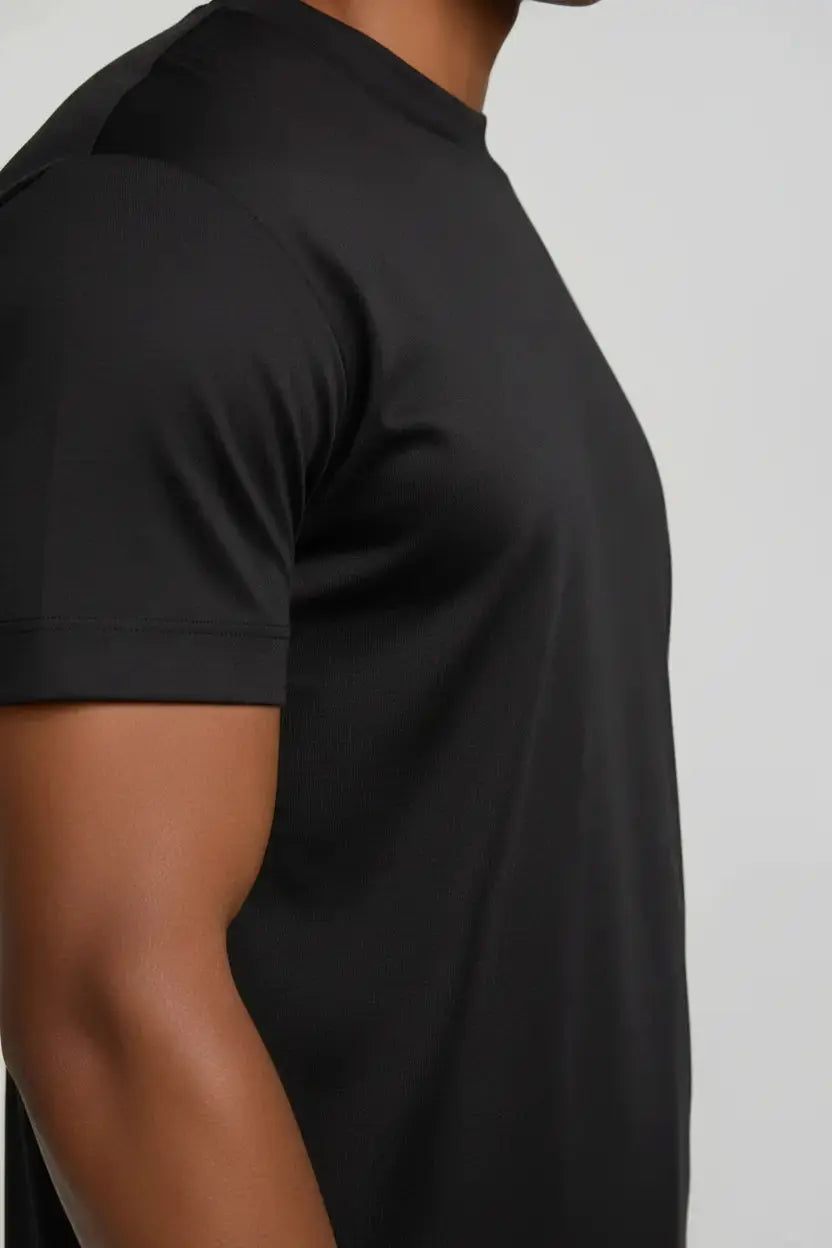 Premium Egyptian Cotton Tee Noir Luxe